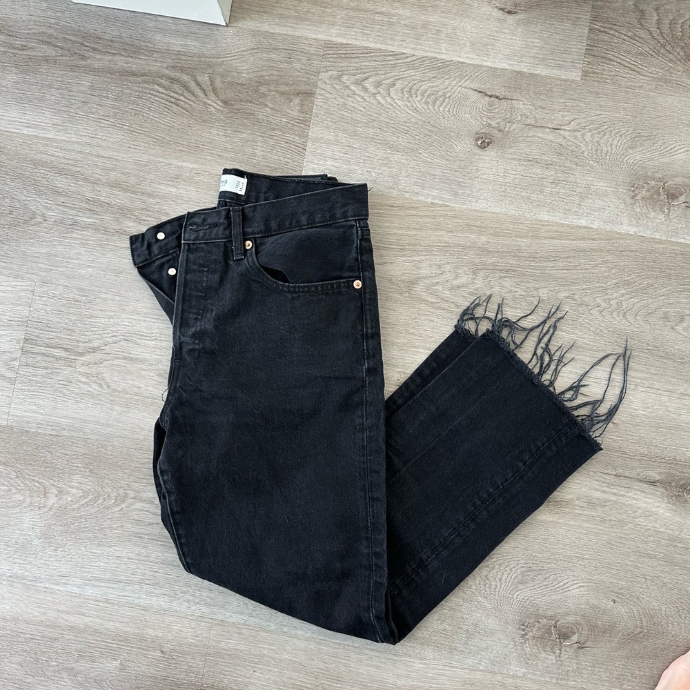 Mango Havana jeans with fray